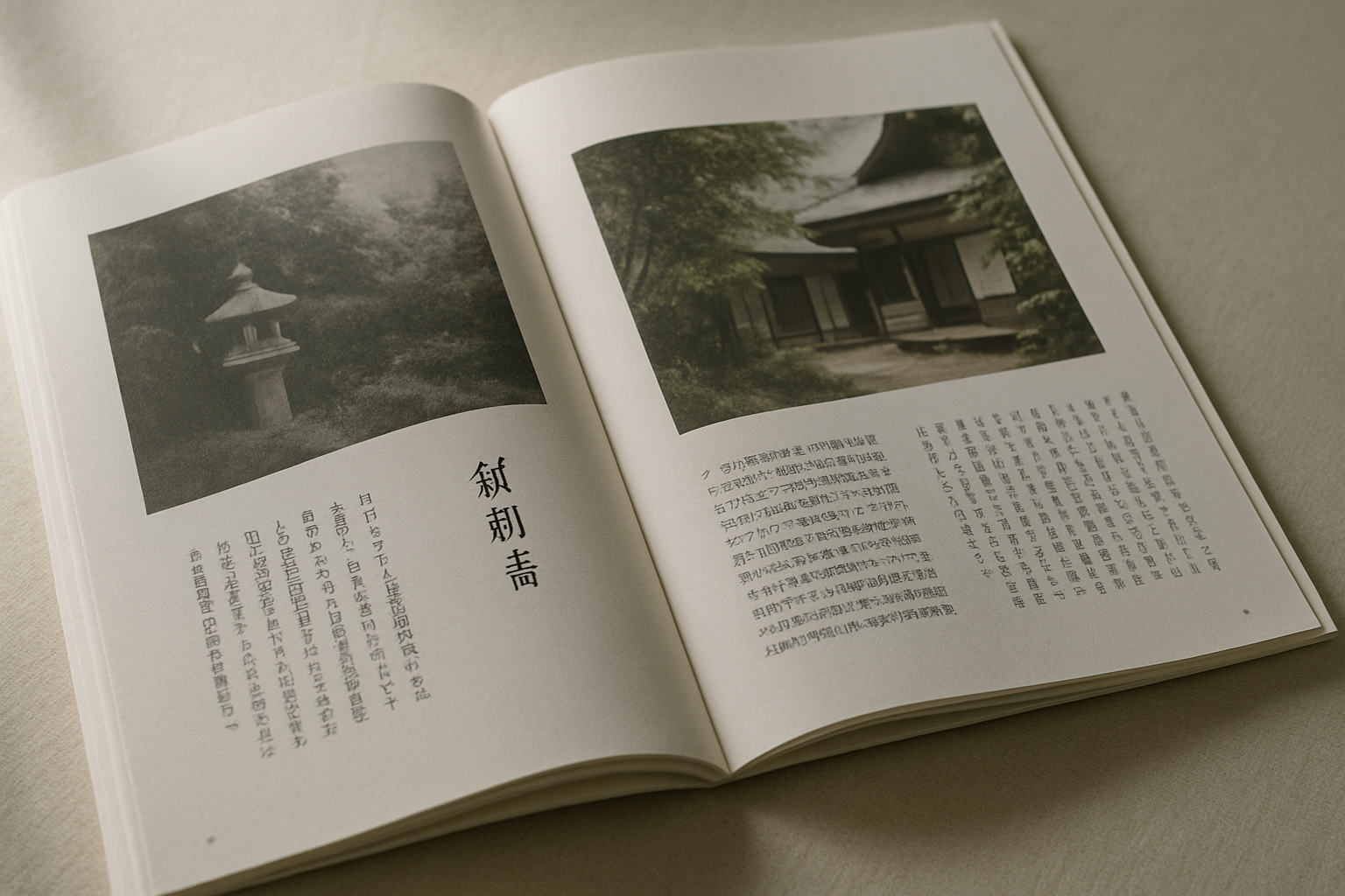 紙の繊維が見える日本写真誌のクローズアップ