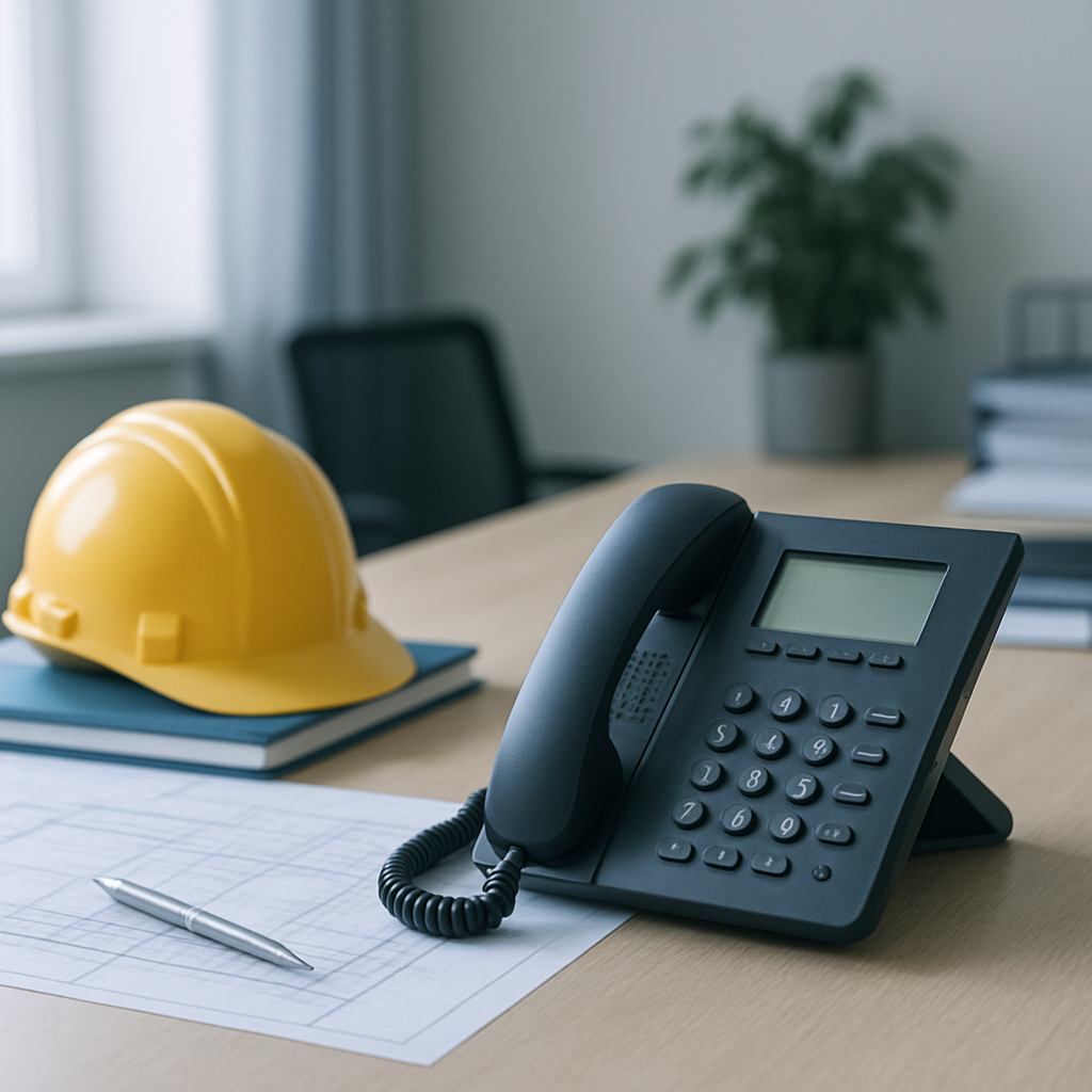 Placeholder image of an office or phone