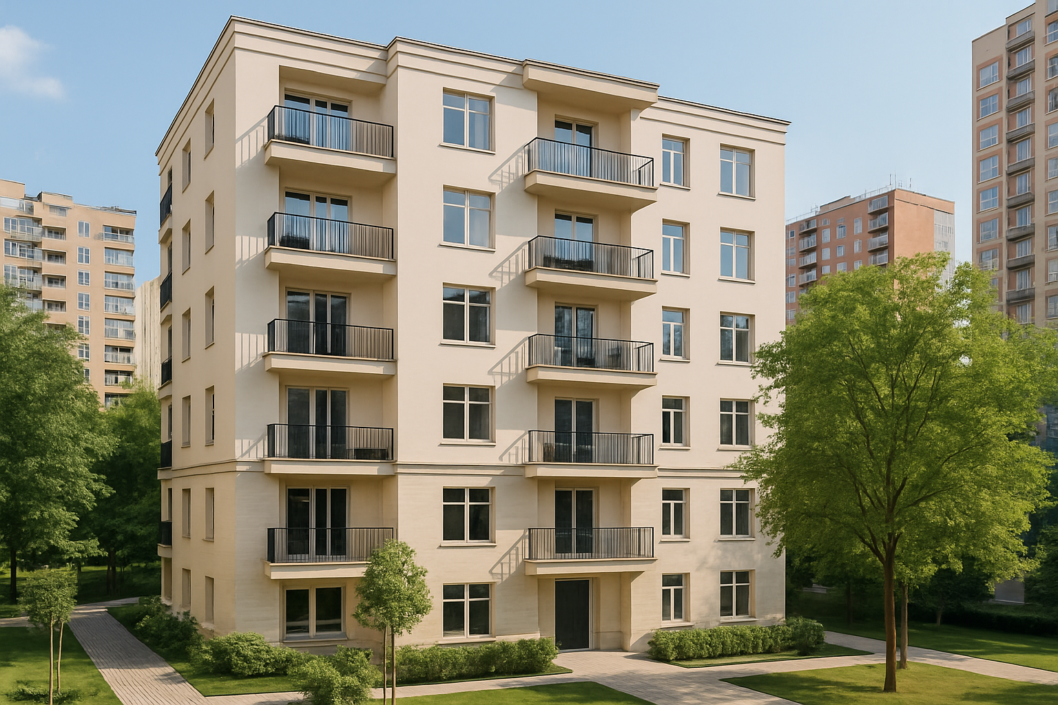 Reference Kyiv residential building exterior