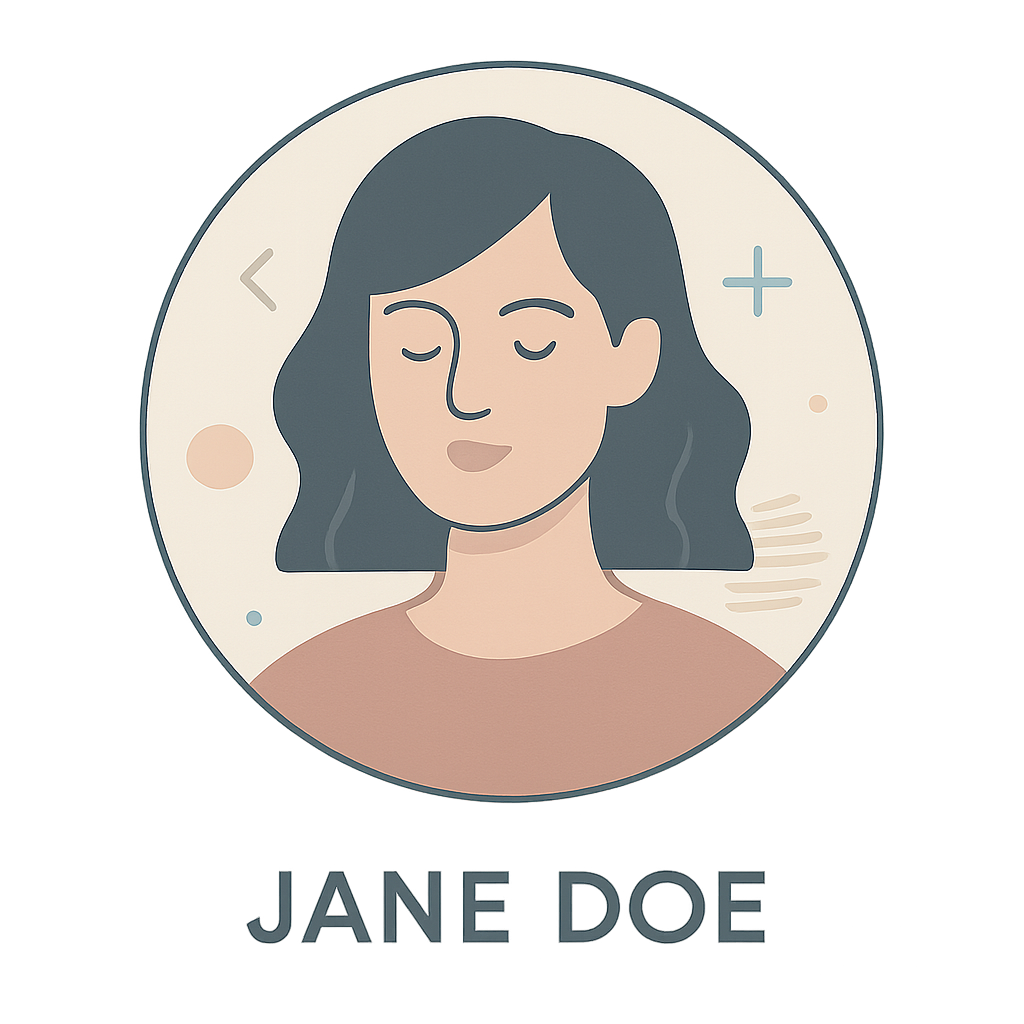 Jane Doe simple avatar illustration