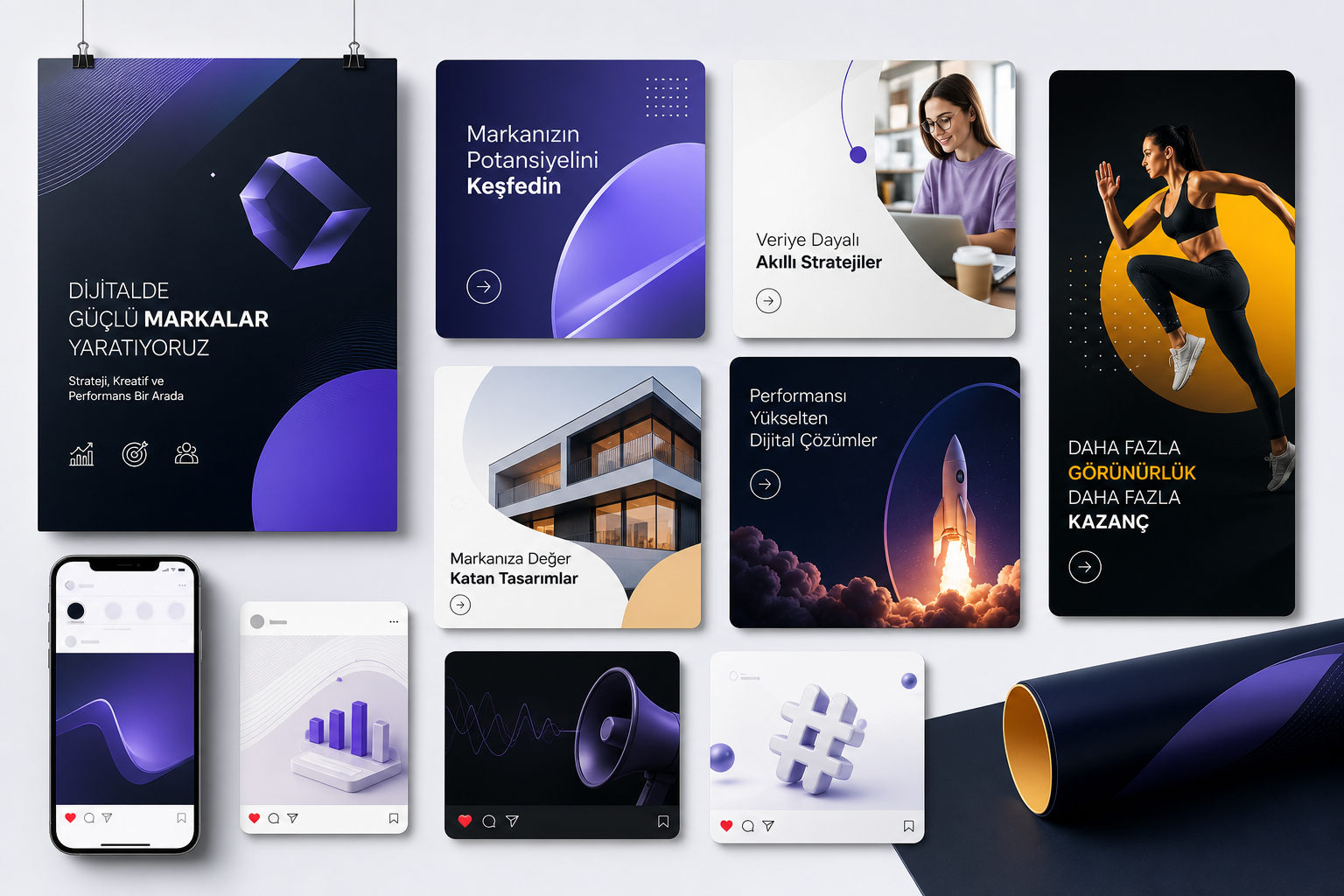 Minimal stilize grafik tasarım koleksiyonu kapak görseli