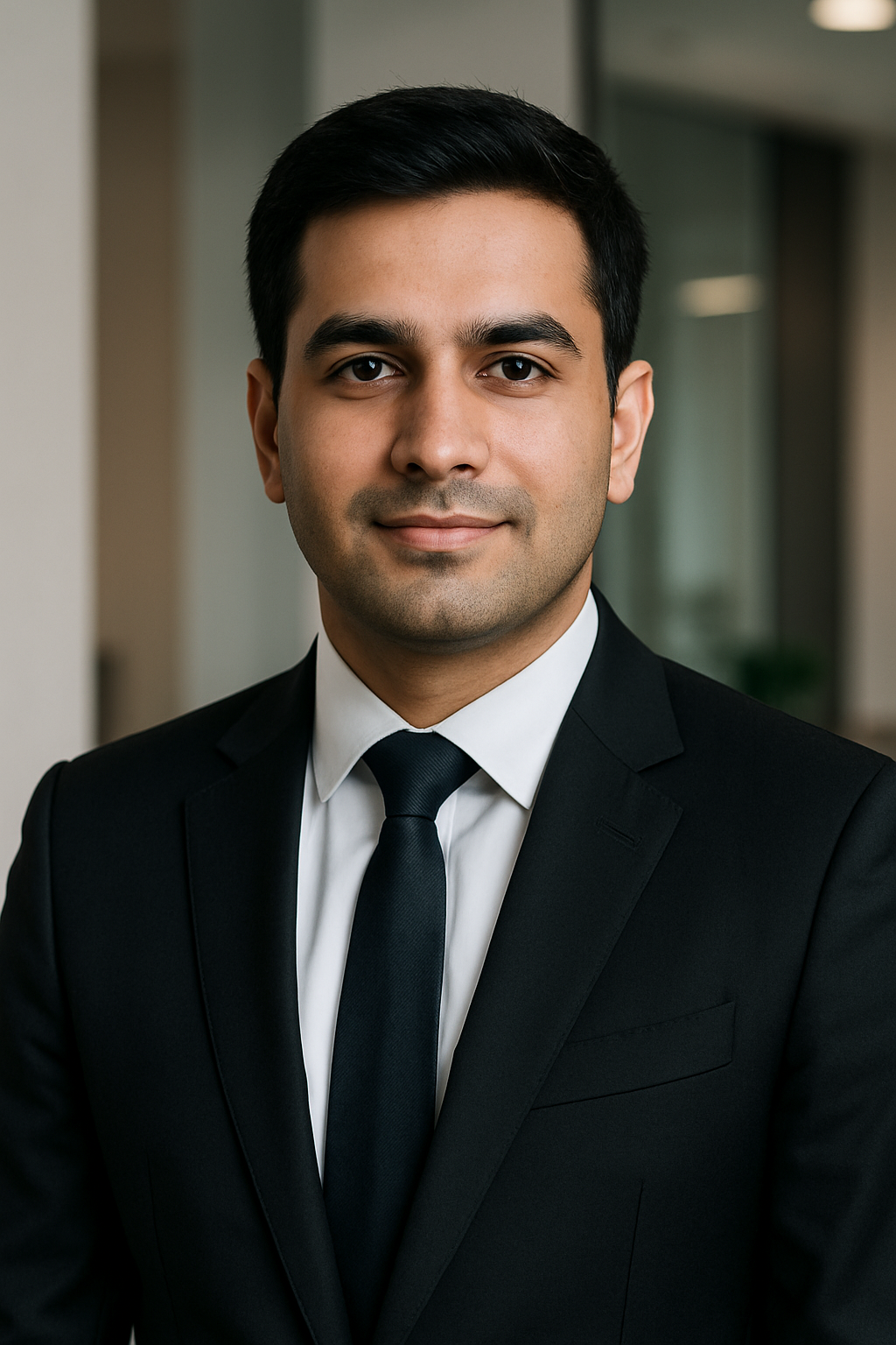 Professional portrait of Ahmad Raza