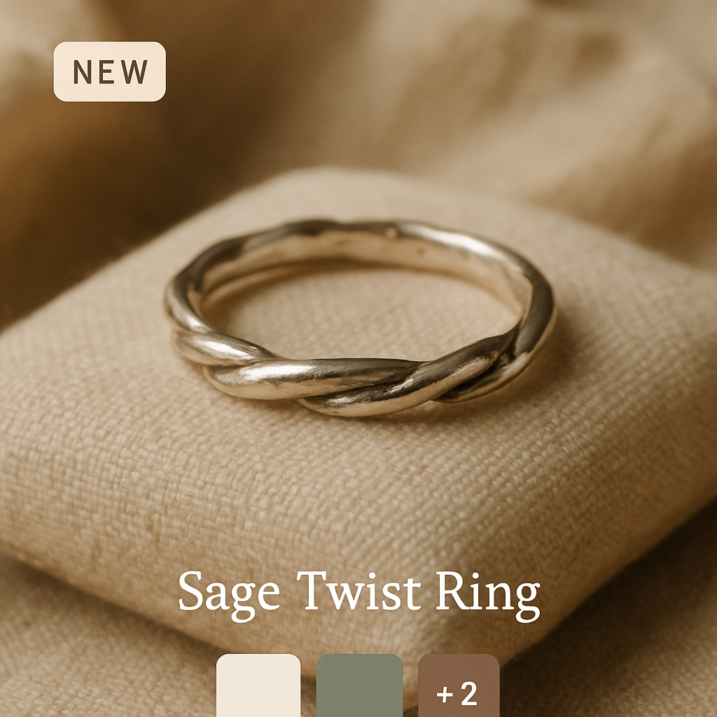Sage Twist Ring