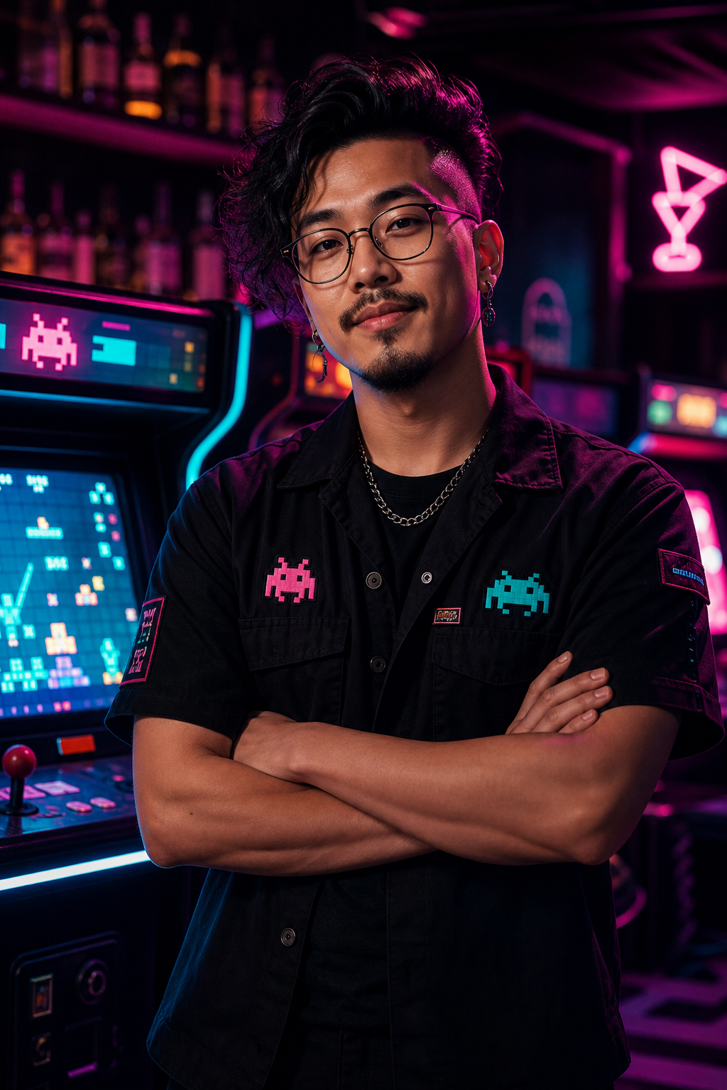 Portrait of Theo Park, Arcade curator