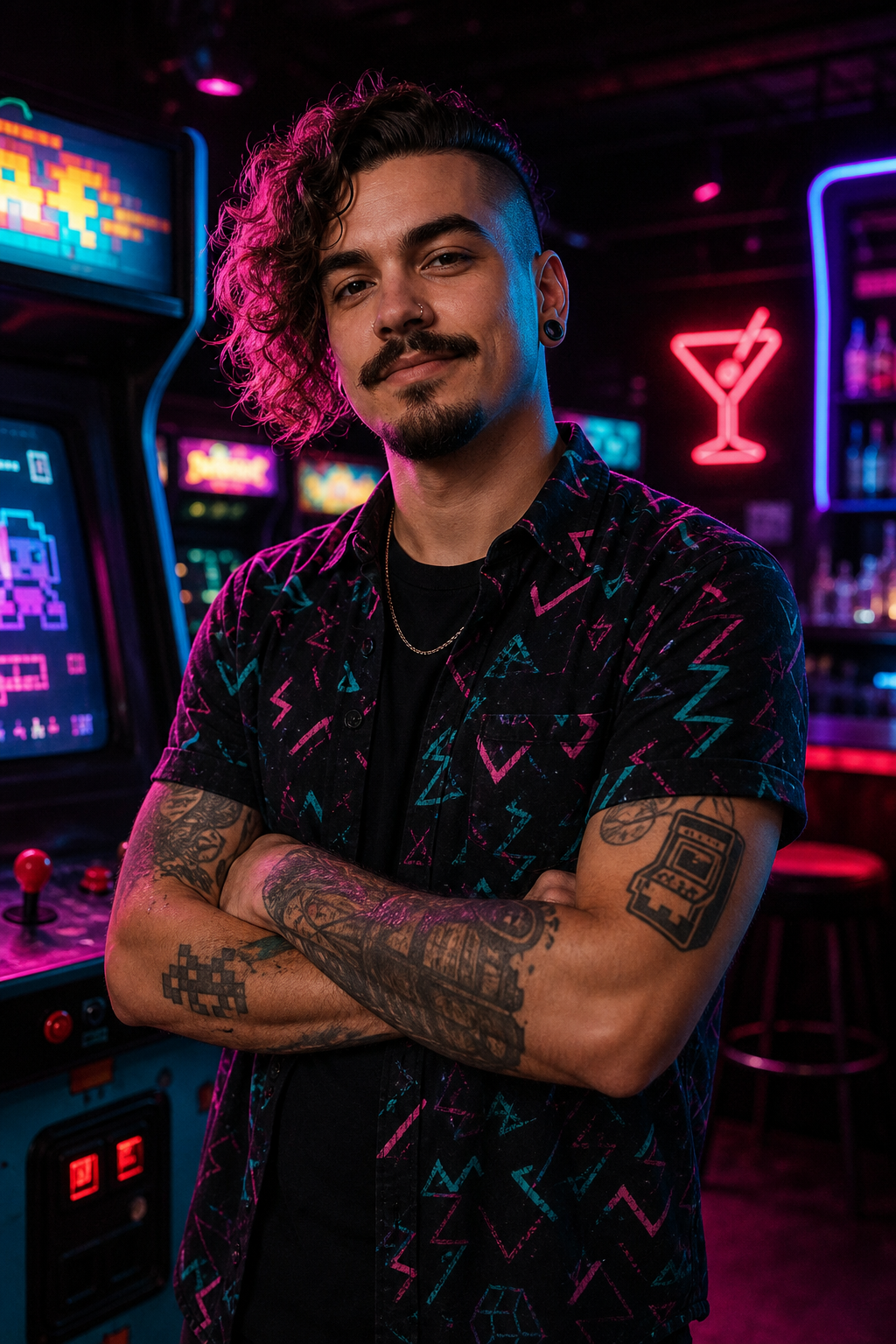 Portrait of Cam Rivera, Bar manager