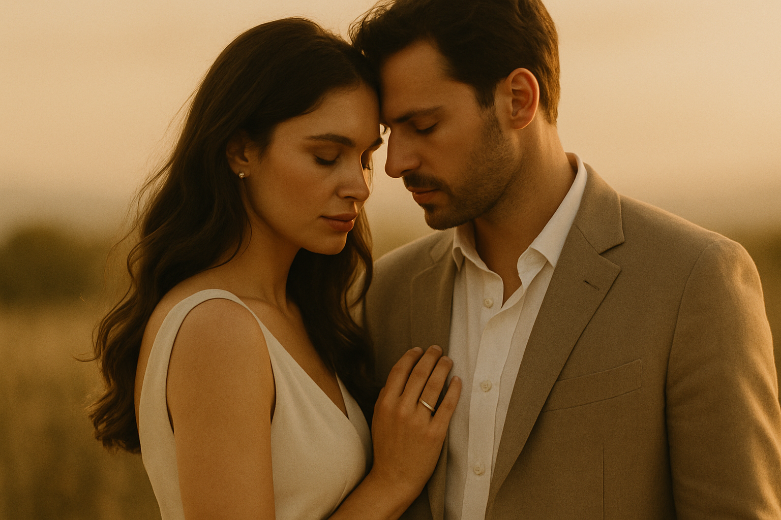 Cinematic hero image showcasing soft golden hour light with intimate editorial photography aesthetic