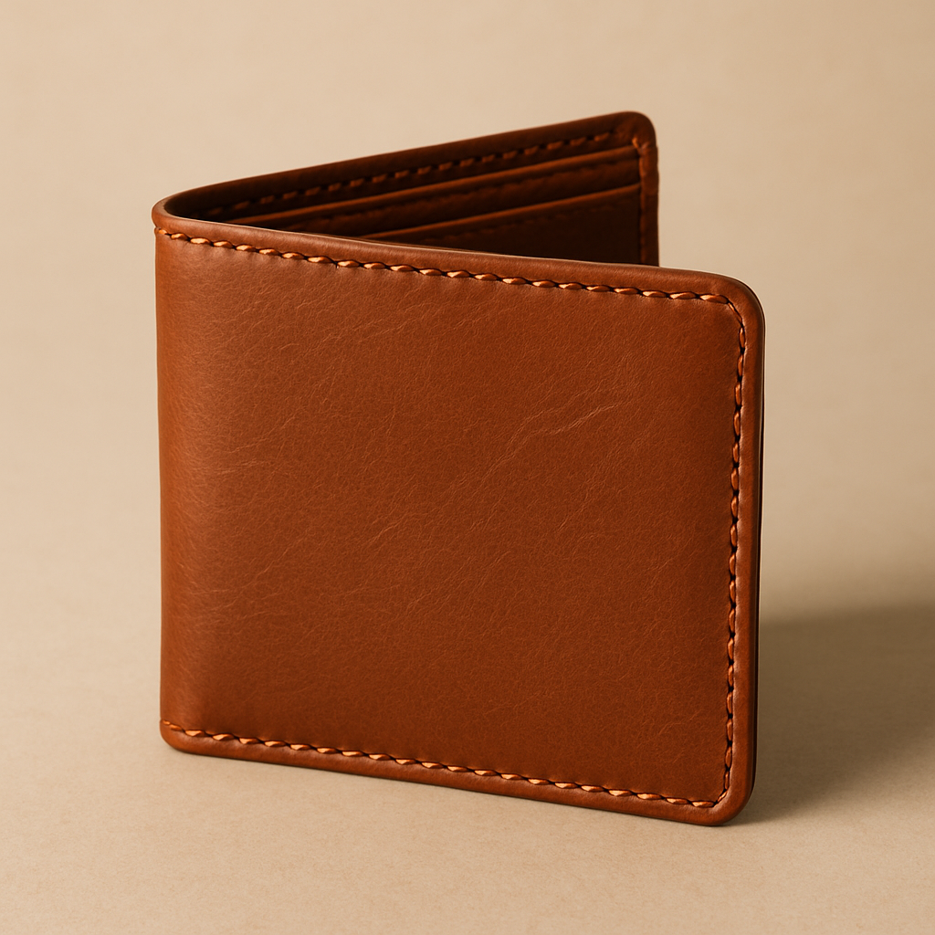 Brown leather wallet