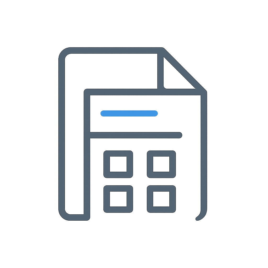 Placeholder logo for an accounting software tool