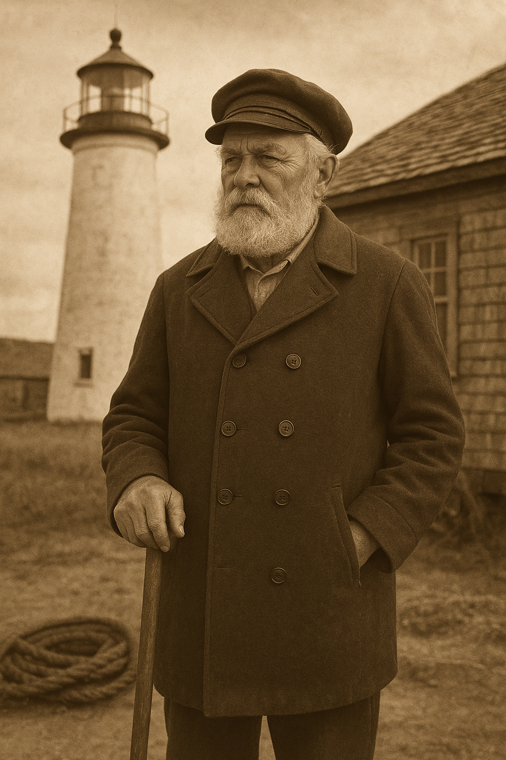 Archival portrait or scene connected to Elias Morrow, Head Keeper · Early 1900s