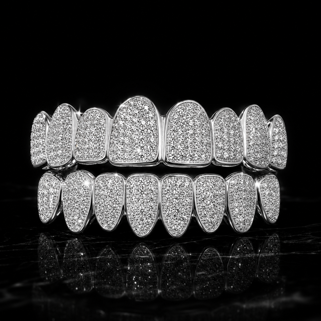 Top & Bottom CZ Grillz Set product photo