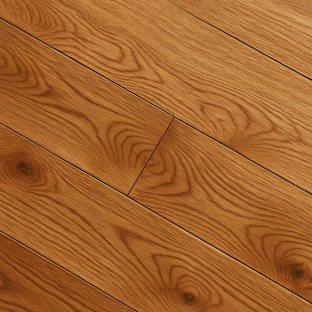 Close-up of a natural wood floor with a warm, authentic grain
