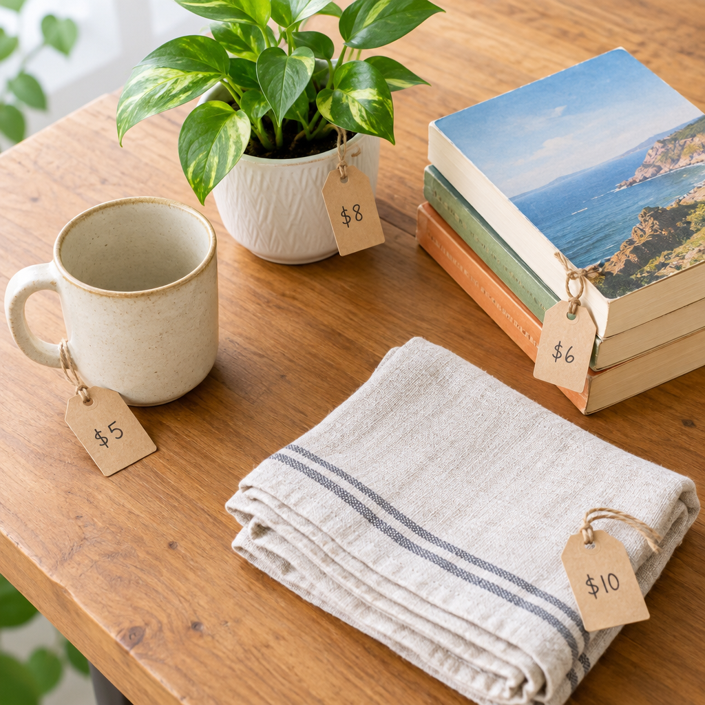 Small listing preview with everyday secondhand goods