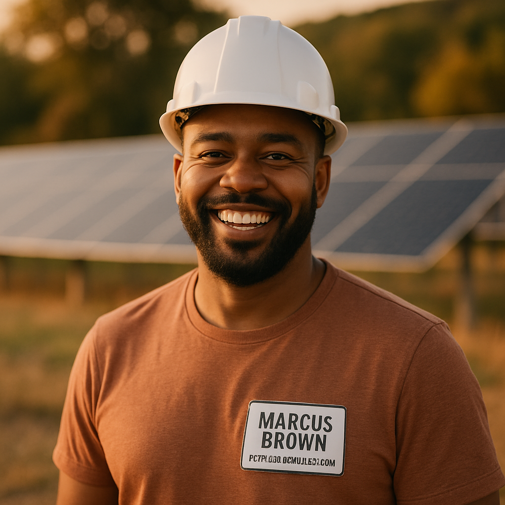 Marcus Brown grinning outdoors, EPC Project Manager