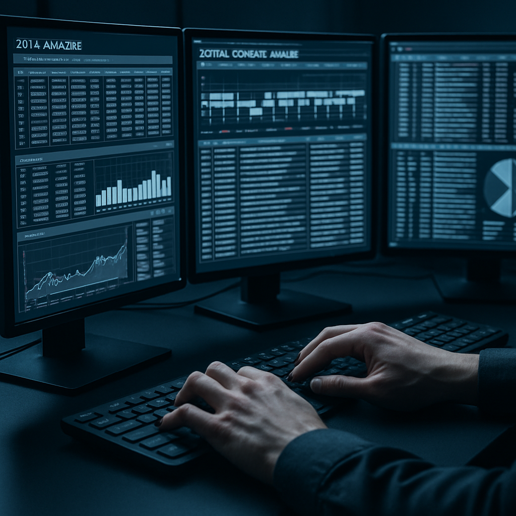 Detailed analysis of device data on multiple screens