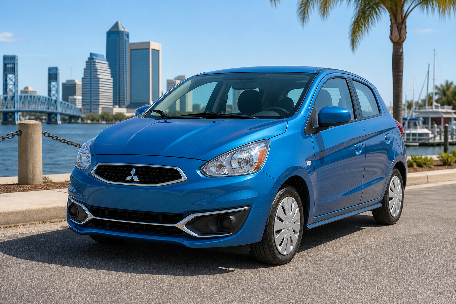 Blue 2019 Mitsubishi Mirage