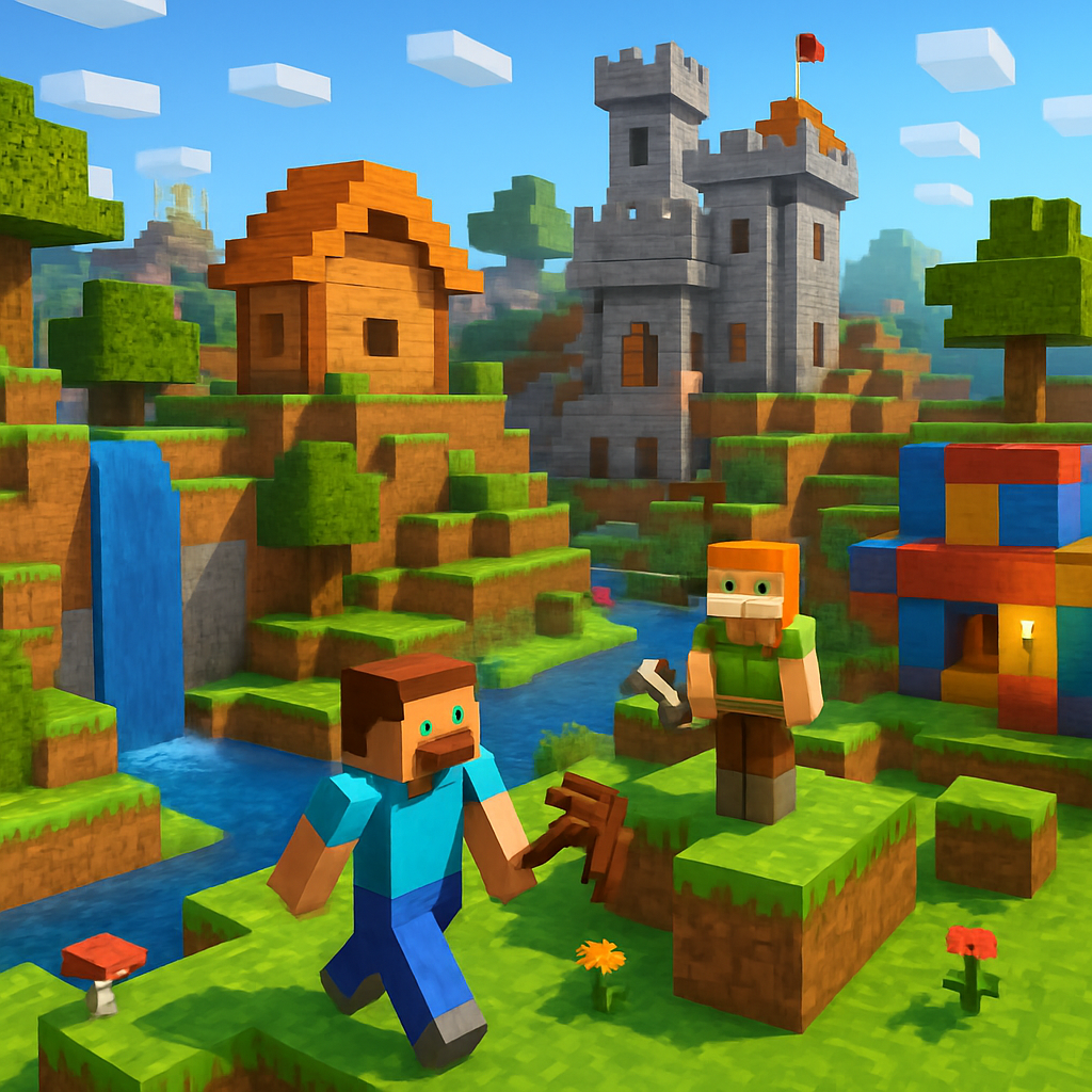 Minecraft blocky creative world