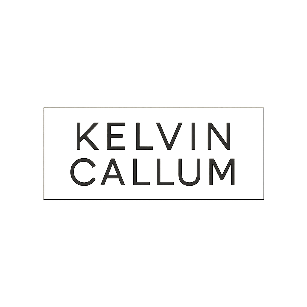 Footer logo placeholder for Kelvin Callum voice over branding