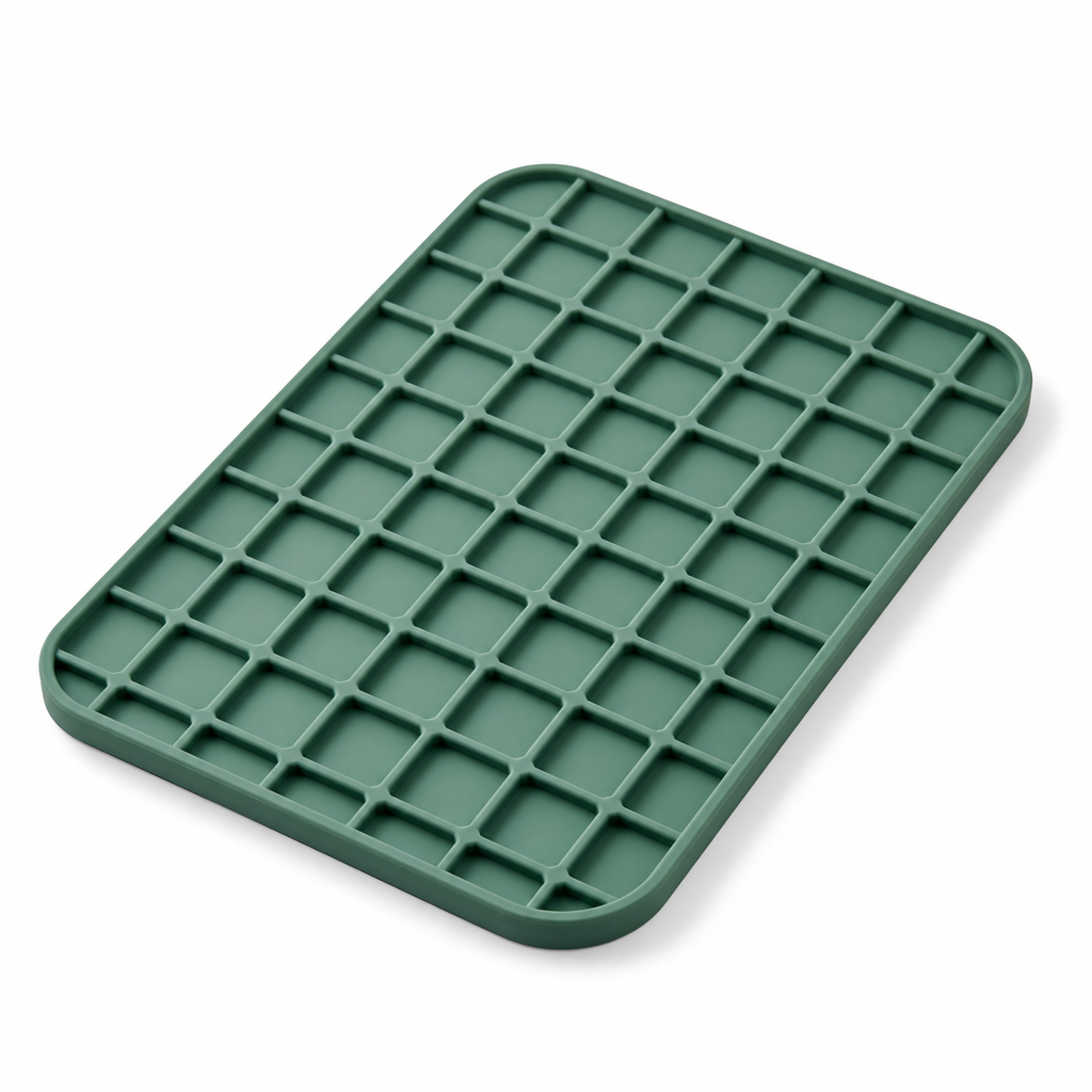 Rectangle Grid Mat silicone lick mat