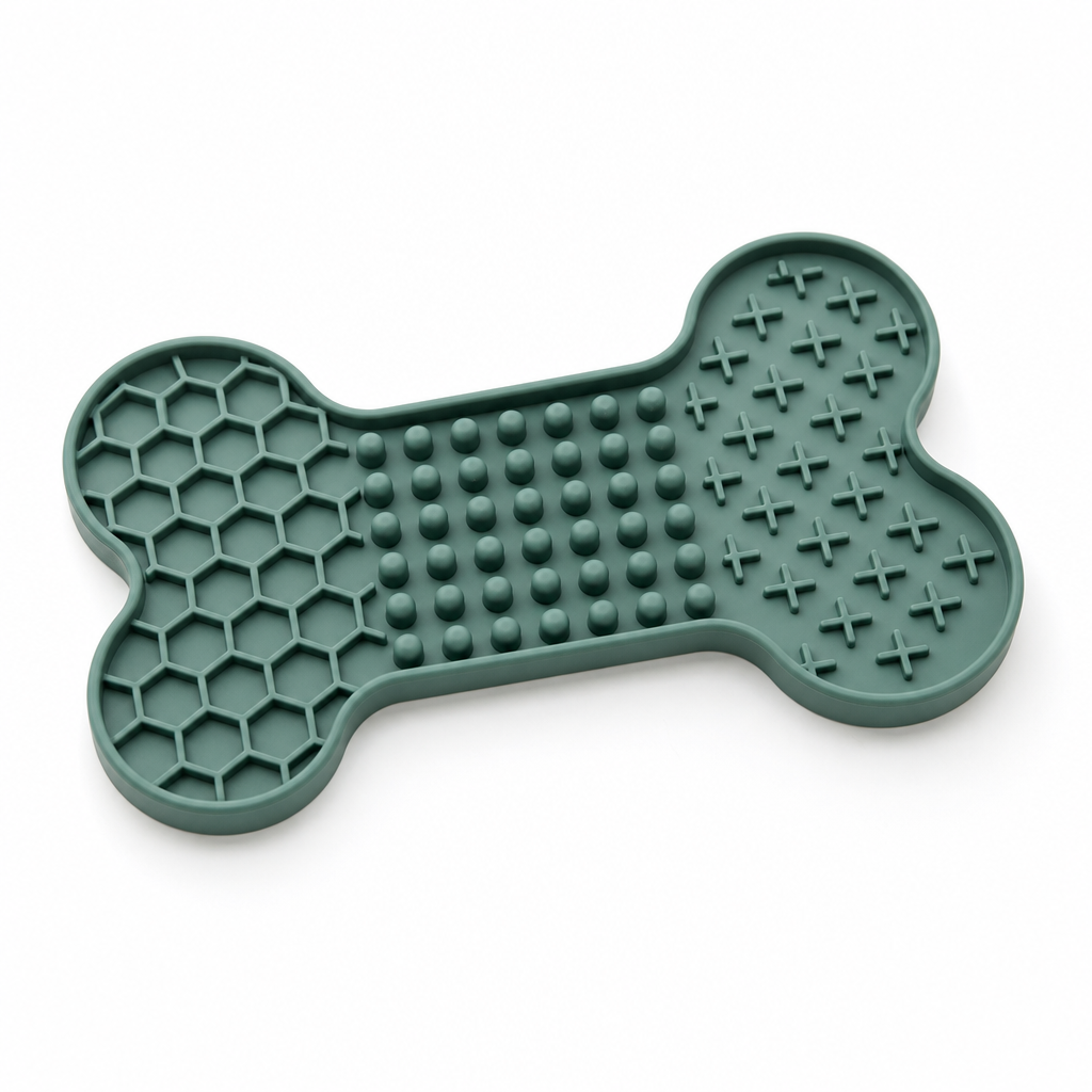Bone Shape Lick Mat silicone lick mat
