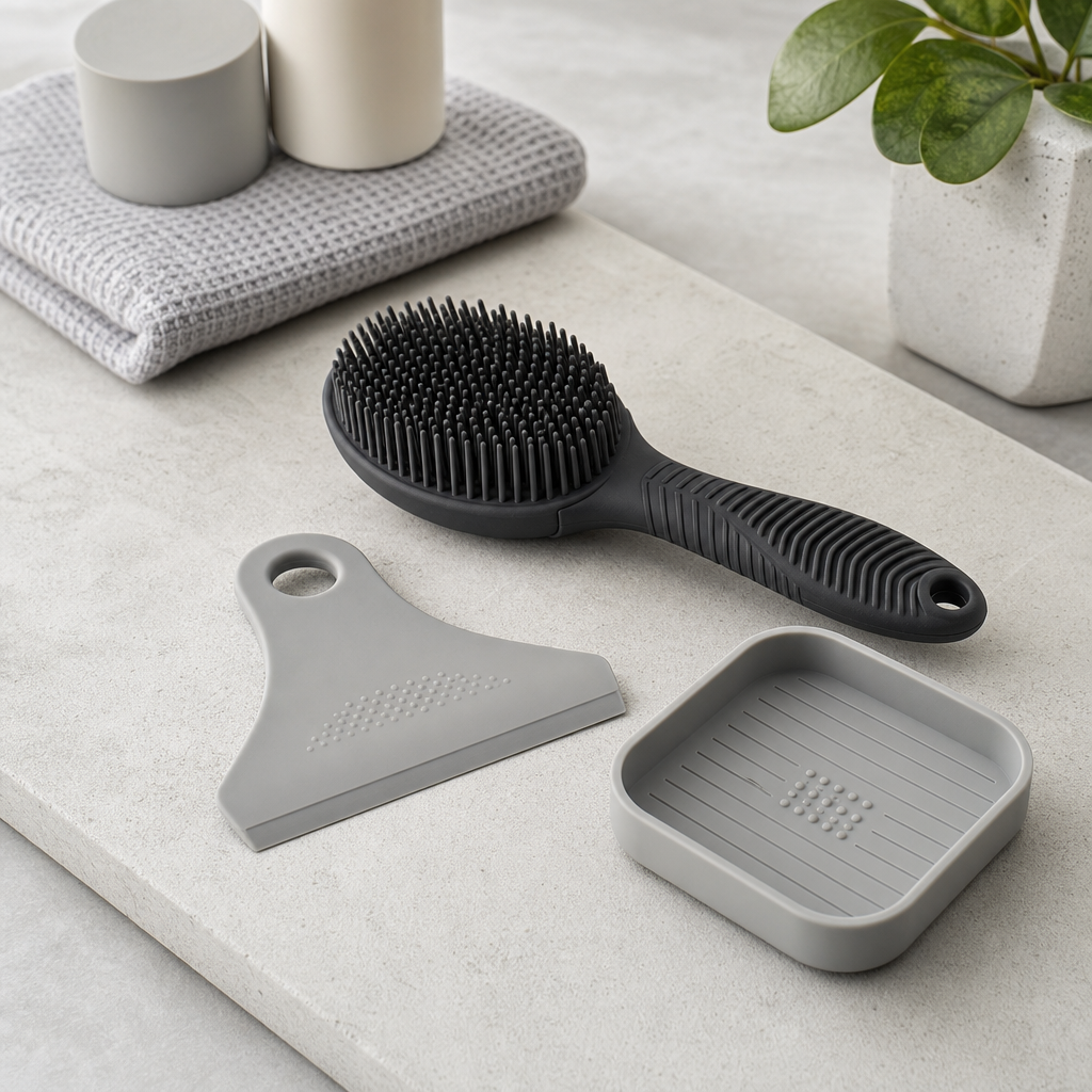 Silicone grooming cleaning accessories