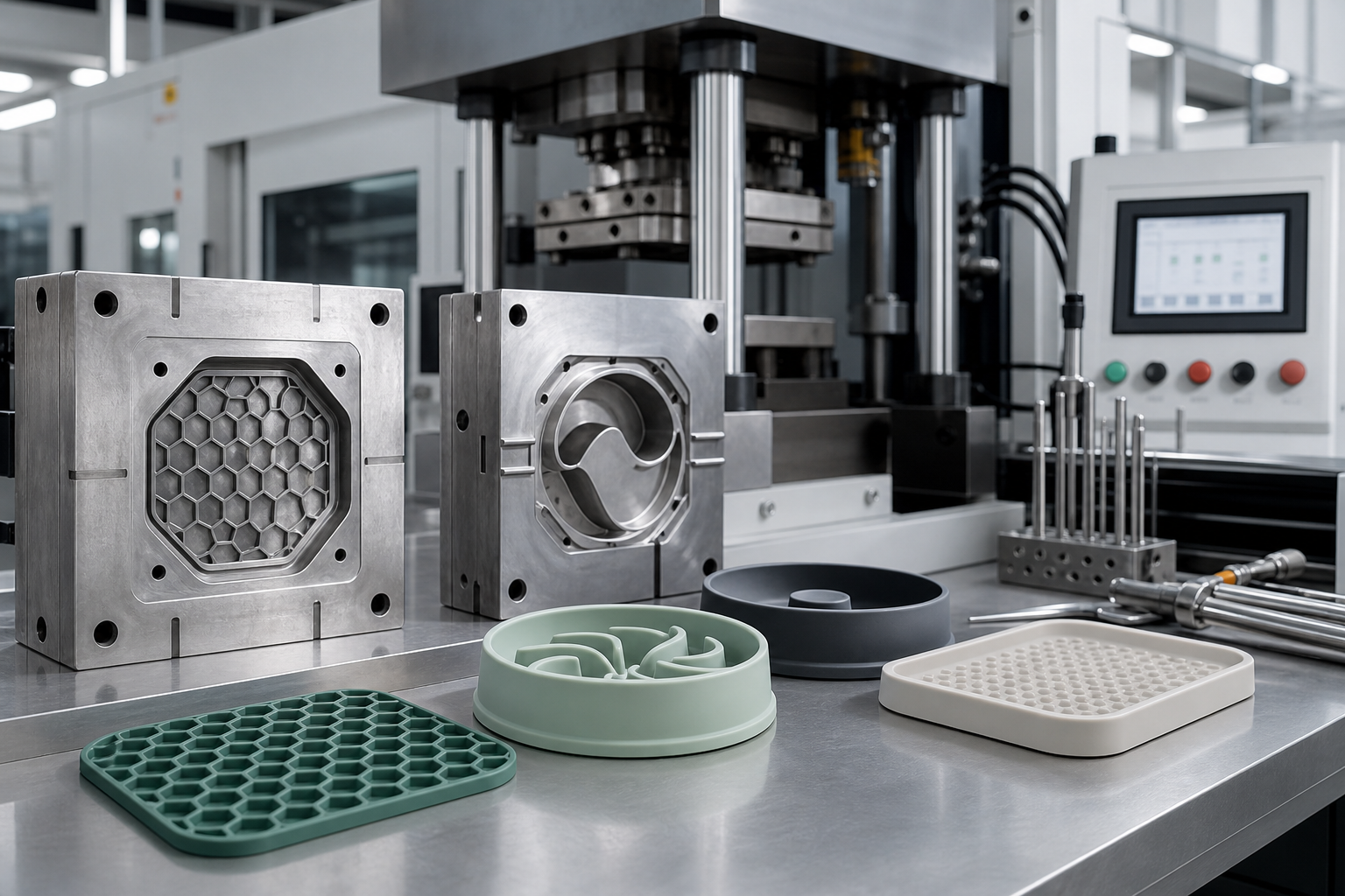 Industrial silicone molding process