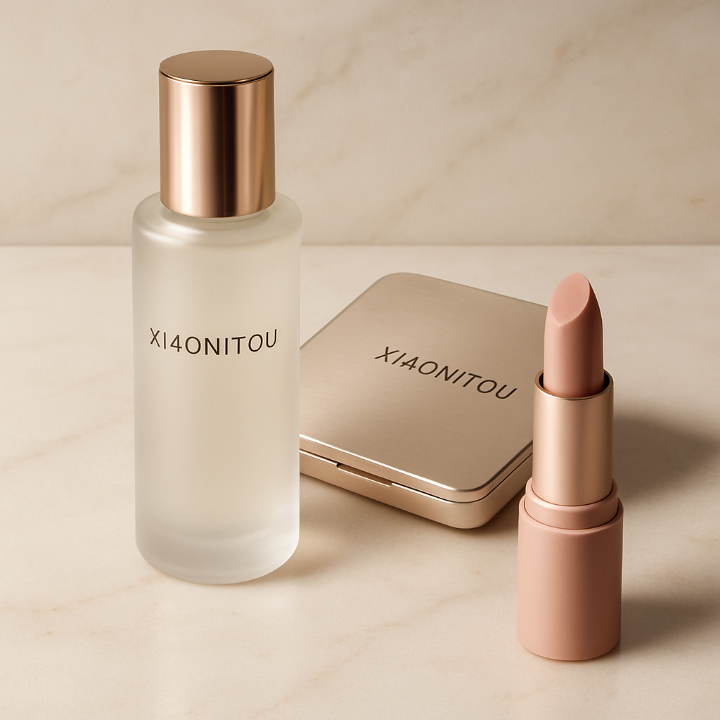 Editorial still life of XIAONITOU beauty products