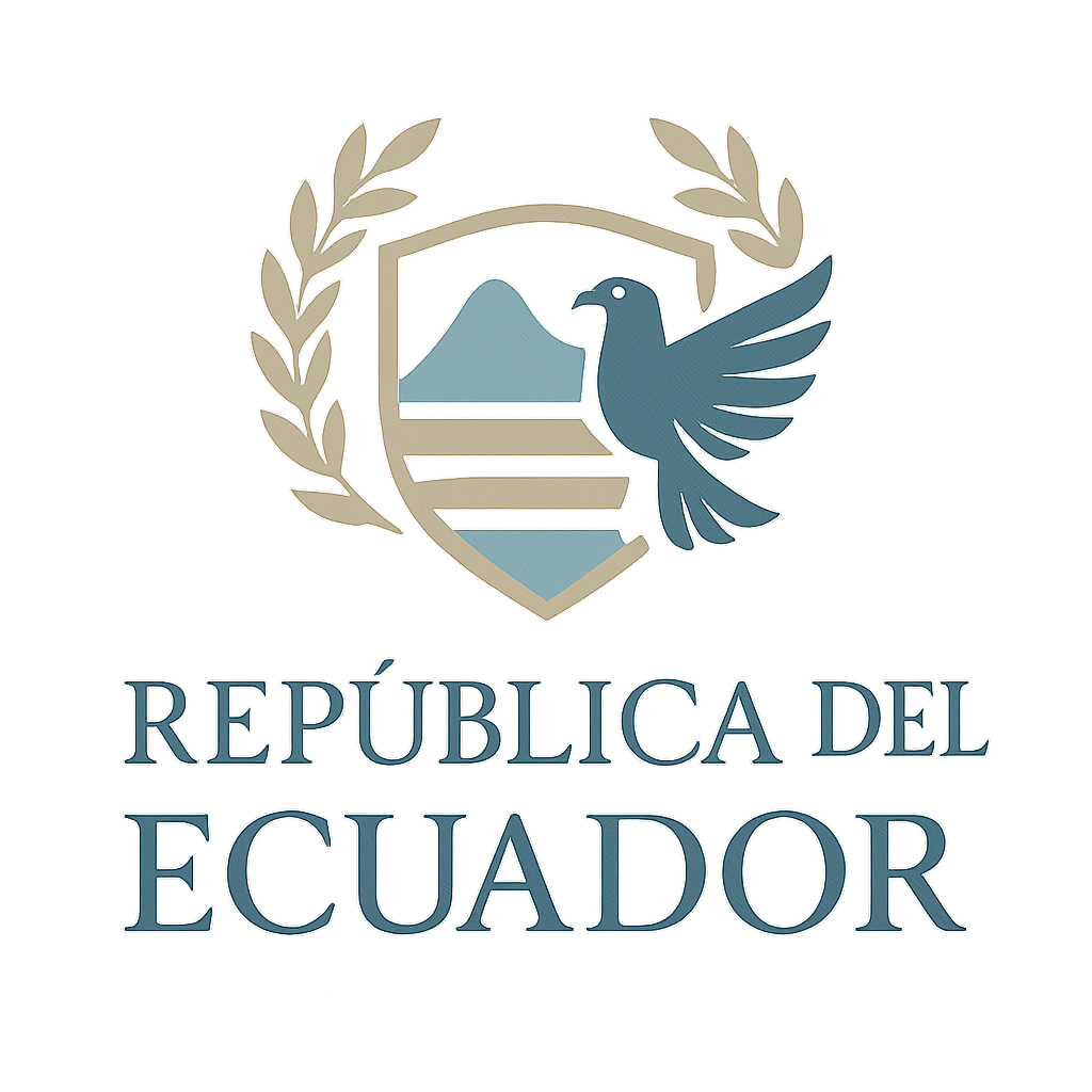 Logo inspirado en República del Ecuador, institucional y elegante
