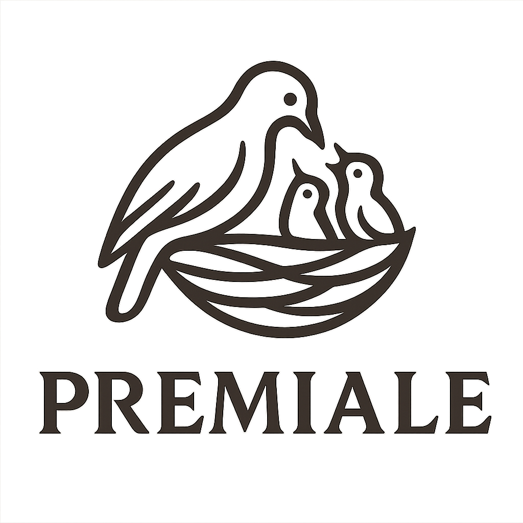 Logo inspirado en Nestlé, premium y confiable