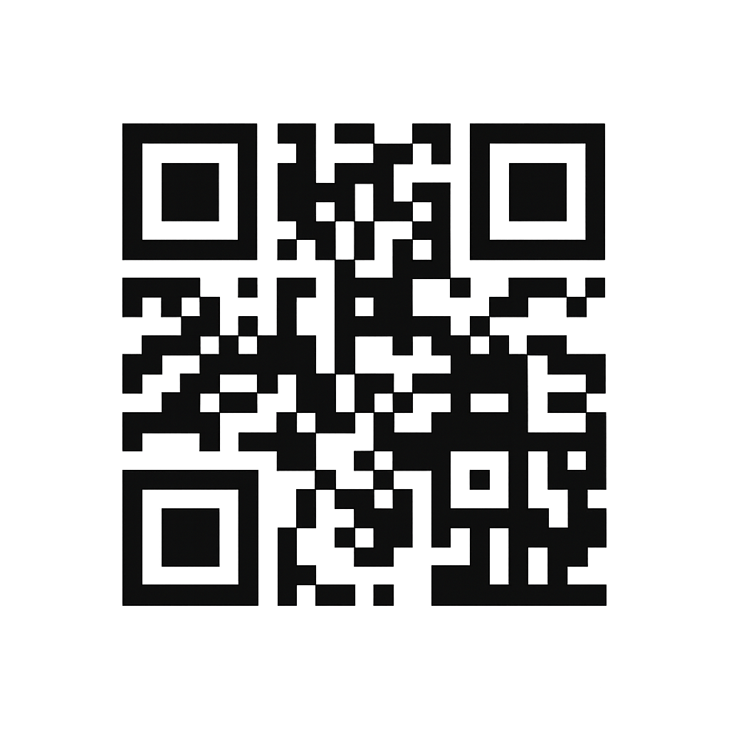 Black and white QR code that opens the TaskMint application page