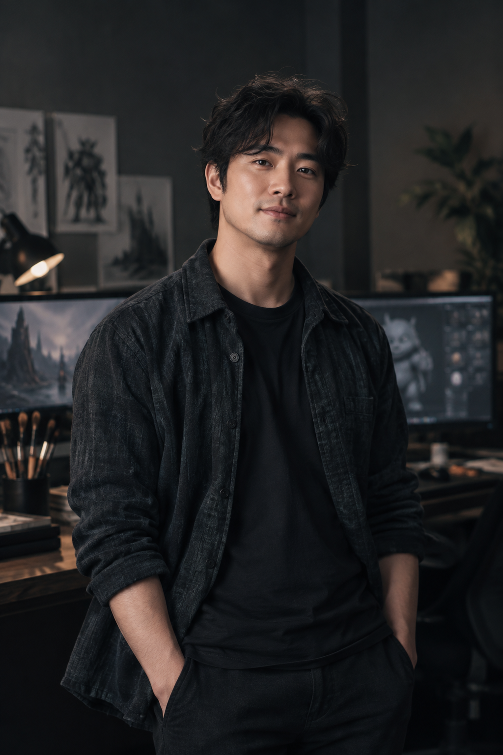 Portrait of Jae in a clean studio setting