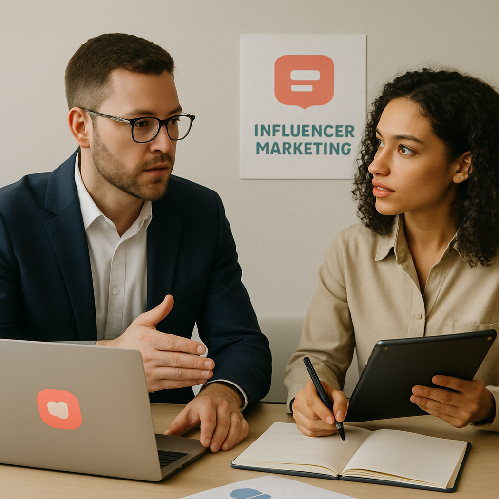 Brand and creator discussing strategy