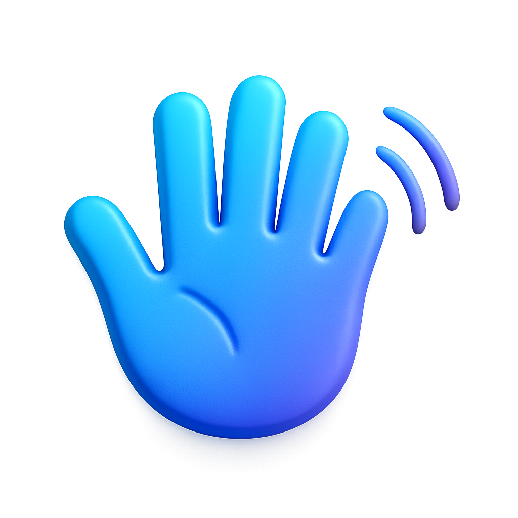 Hand wave icon