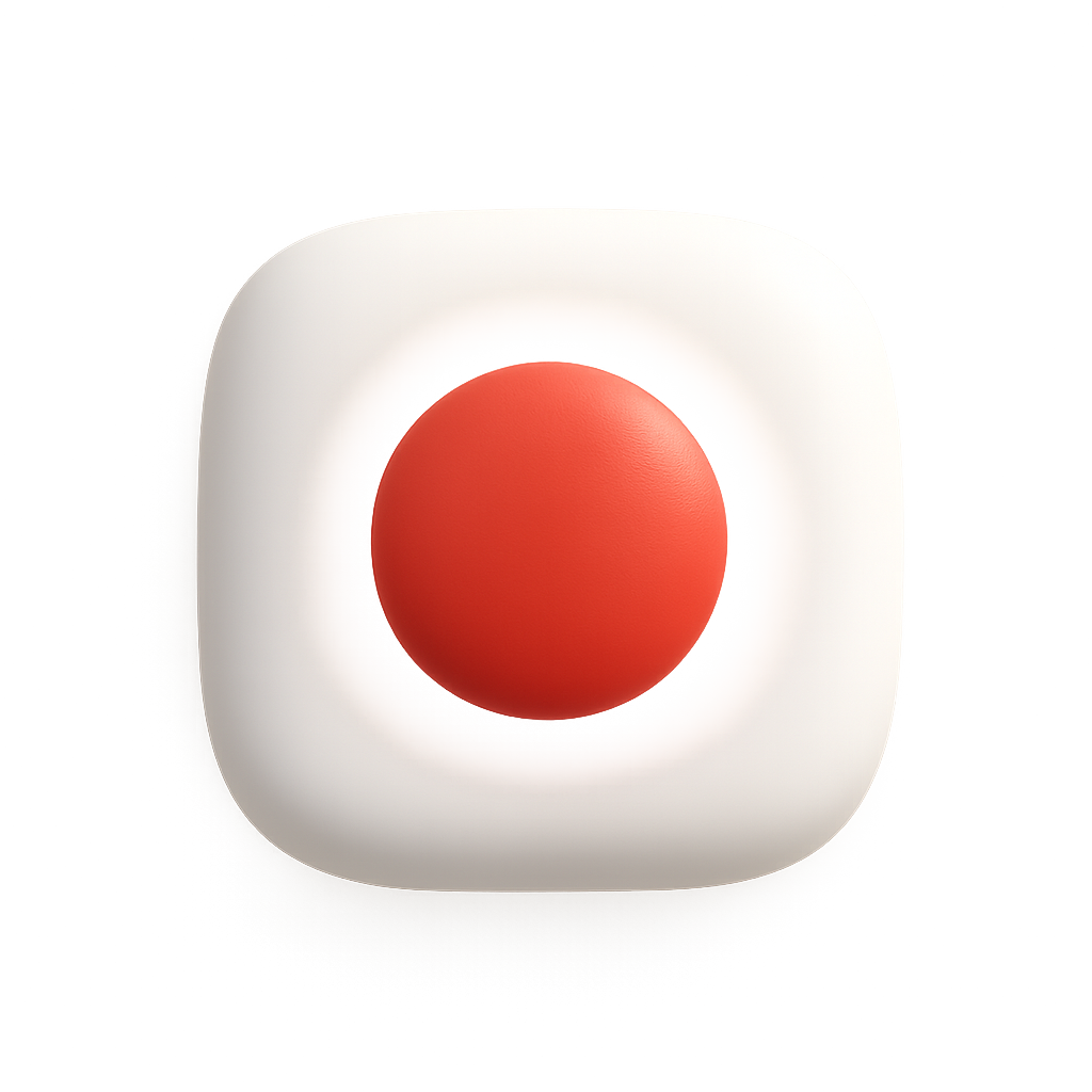 Japanese flag floating icon