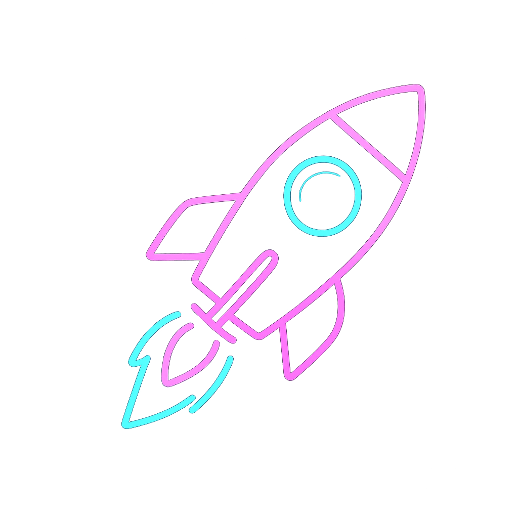 Rocket floating icon