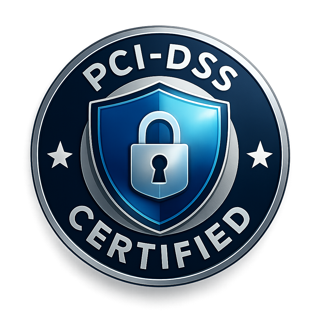PCI-DSS Certified badge