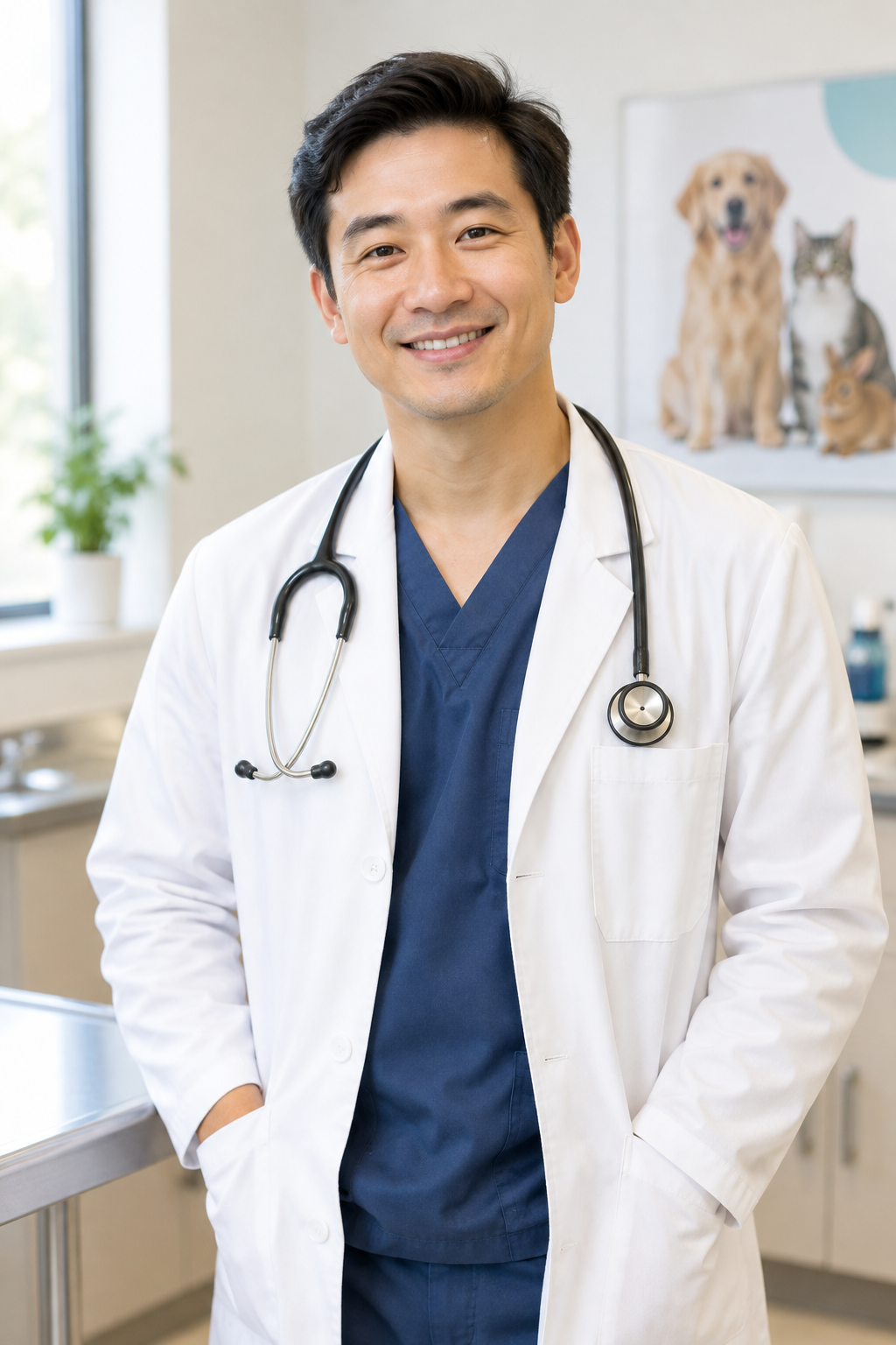 Portrait of Dr. Marcus Lee, Veterinary Surgeon