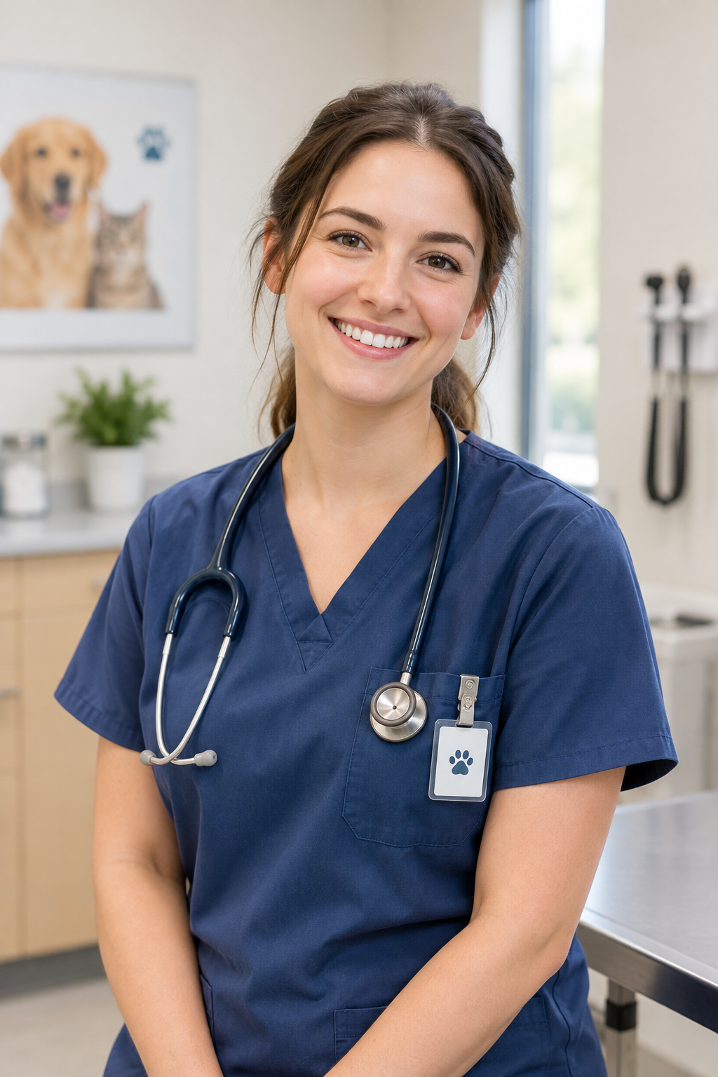 Portrait of Sofia Bennett, Veterinary Nurse