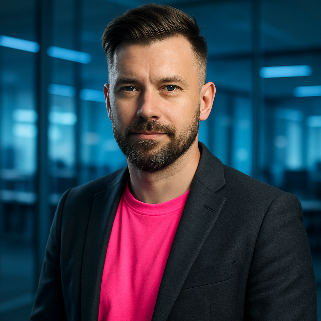 Portrait of Maksym Chernov, design systems lead