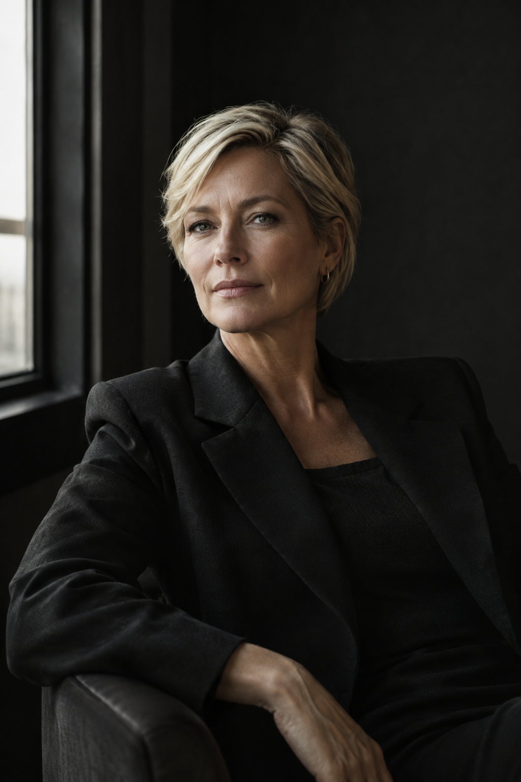 Angela van de Weerdhof in a cinematic natural-light portrait