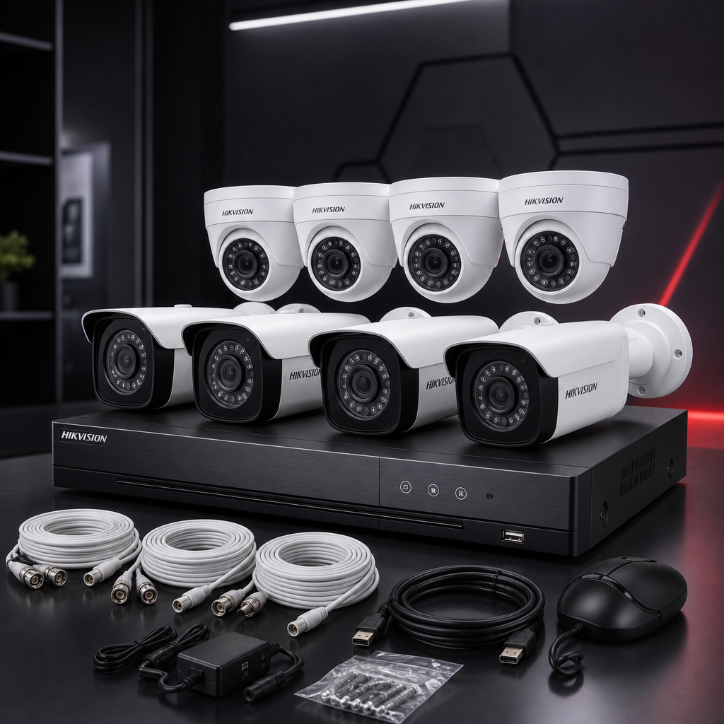 Kit Hikvision 8 cámaras + DVR producto