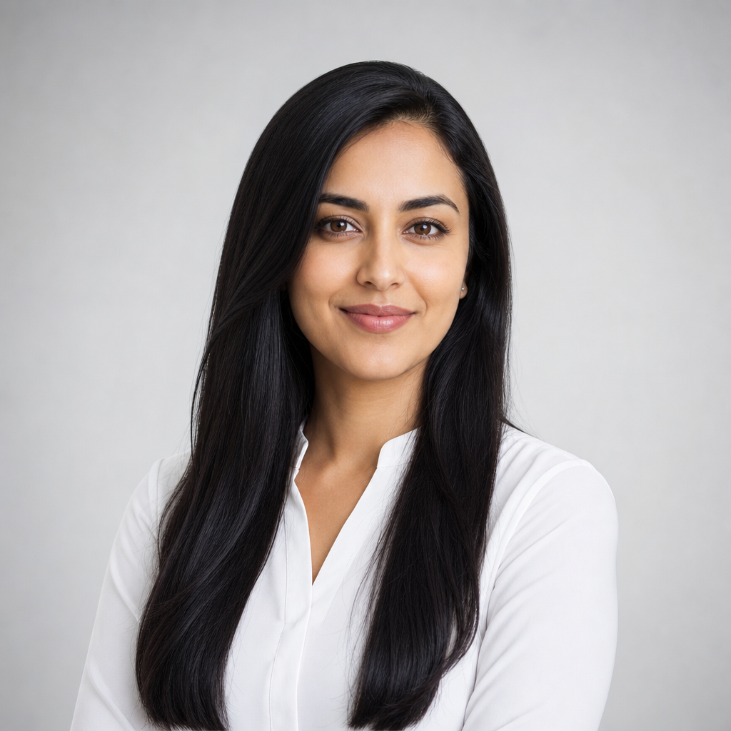 Professional headshot of Diana Cho, a woman with long black hair wearing a white blouse