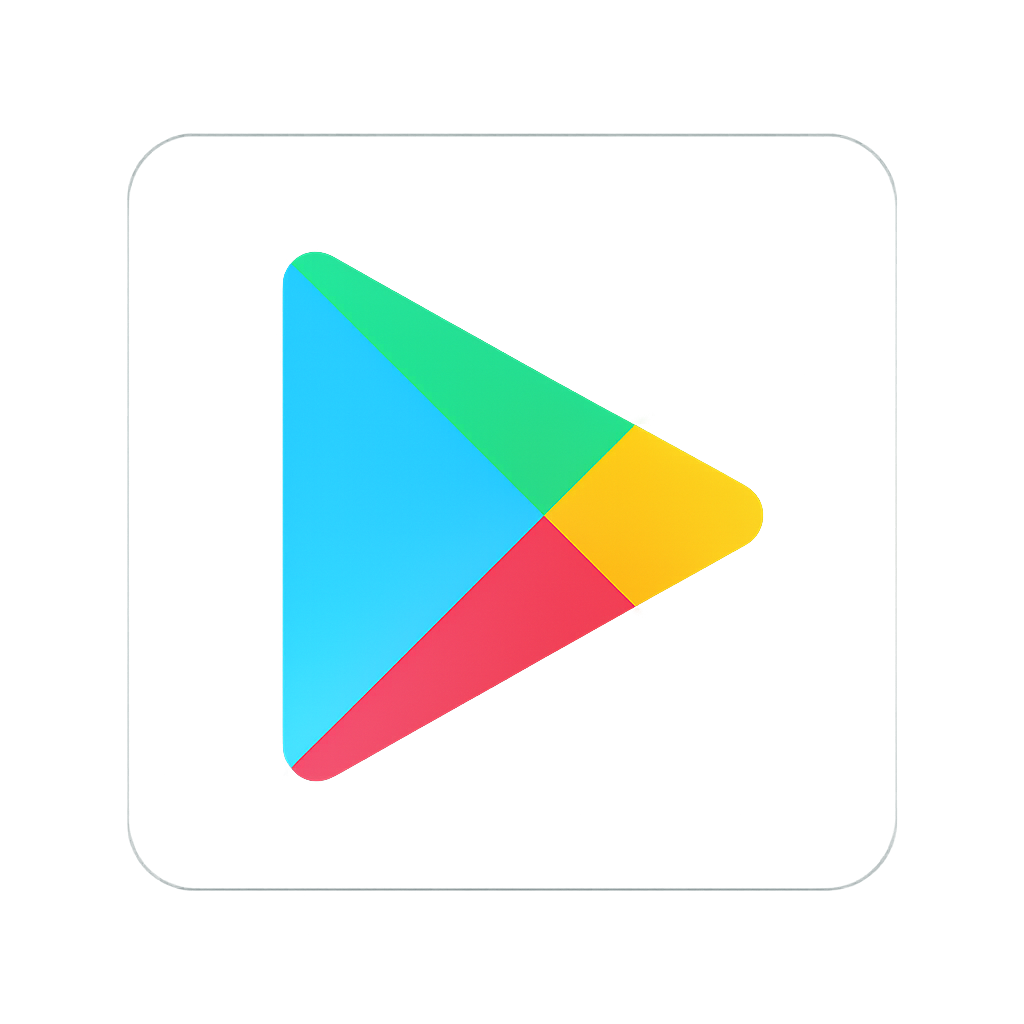 Google Play Store badge with the multicolor play triangle