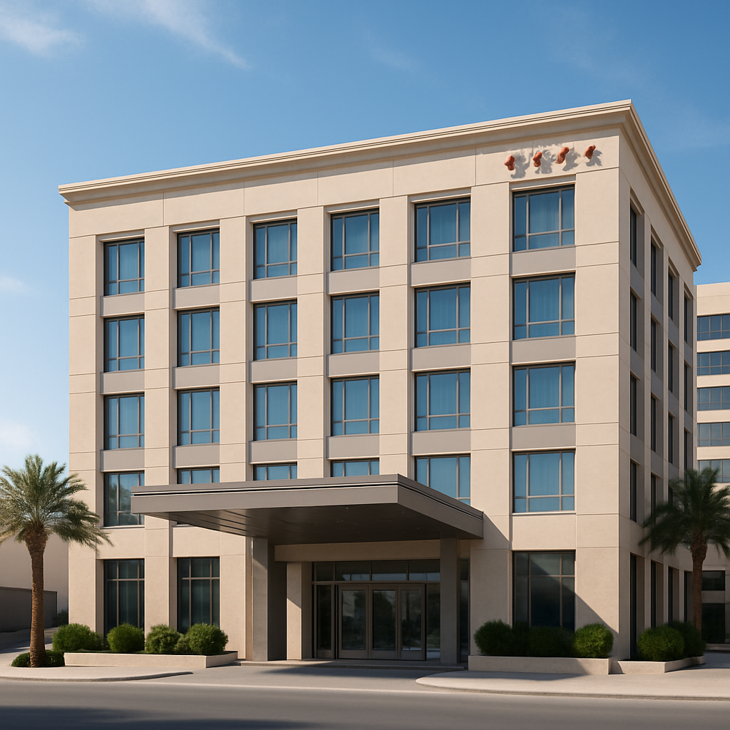 Photo of a modern hotel in Bahrain