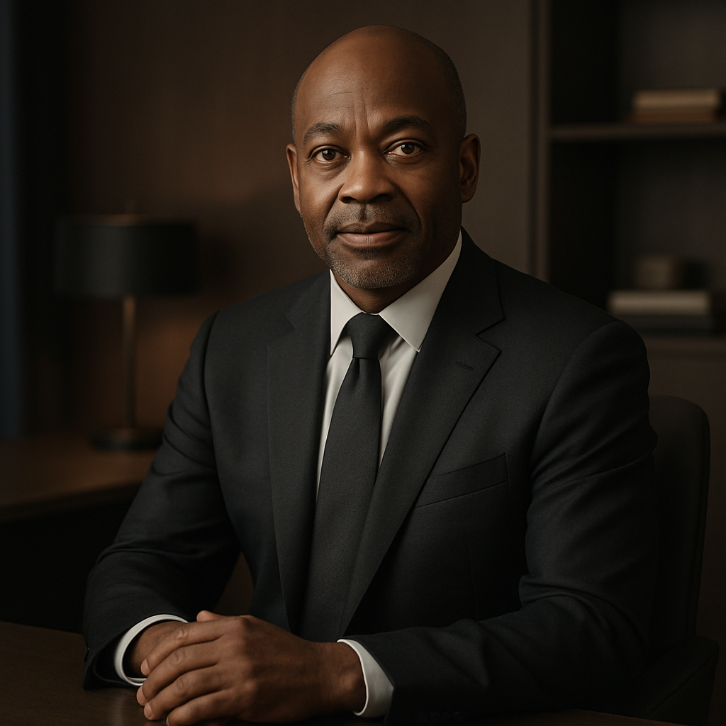 Portrait of Mitterand Asanji Che