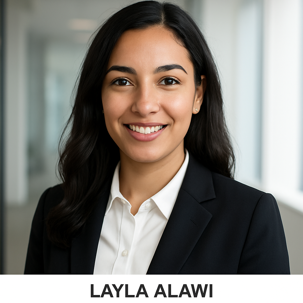 Portrait of Layla Alawi, COO