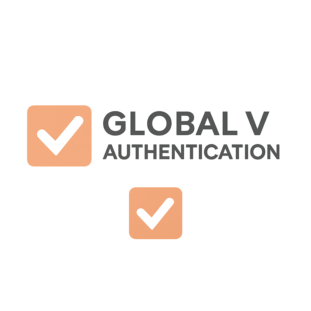 Global V Authentication watermark logo