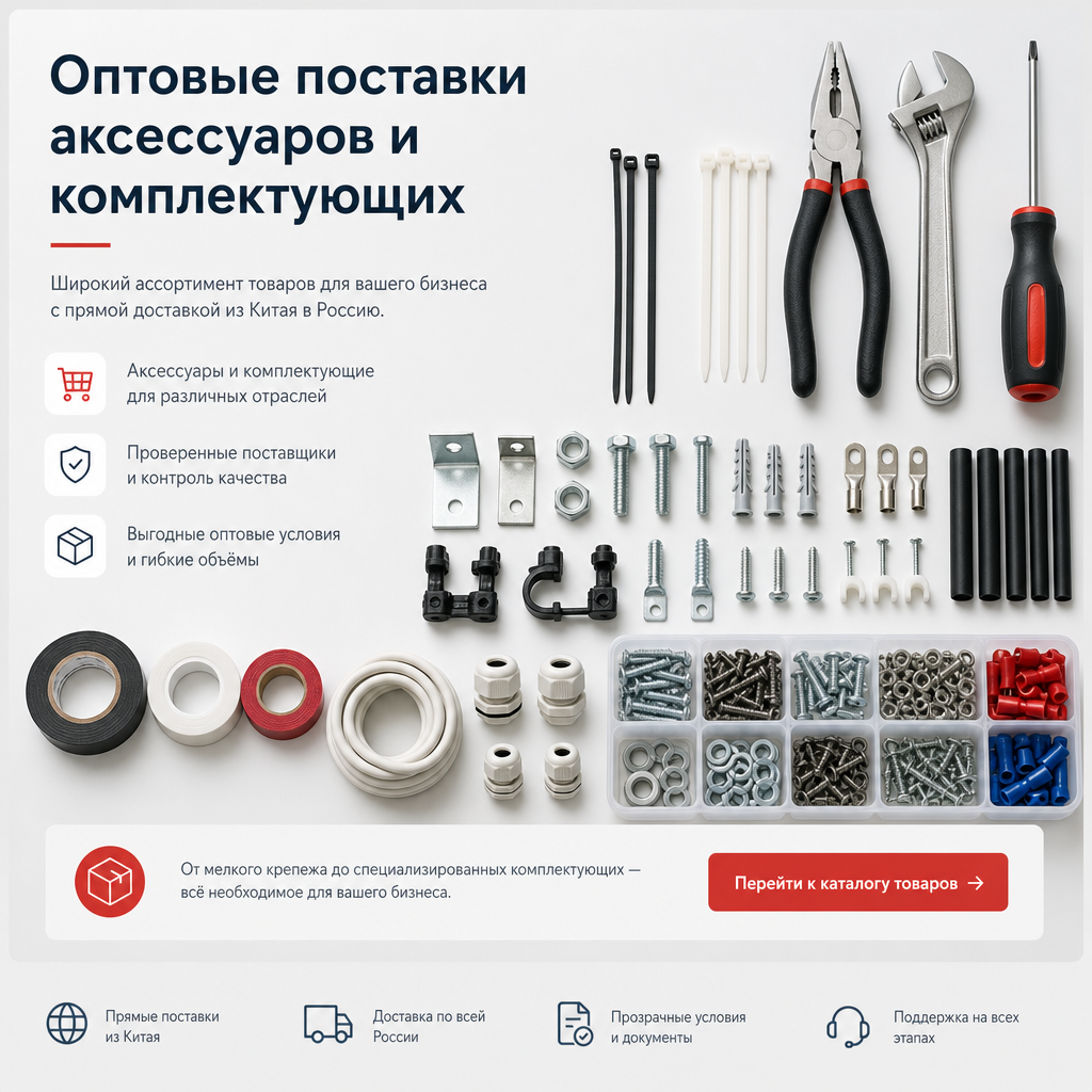 Оптовая подборка комплектующих и аксессуаров