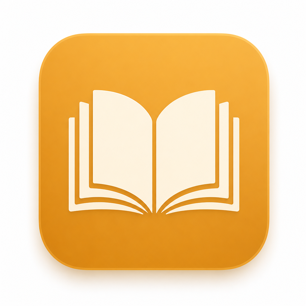 Rounded square placeholder logo for an education trust, with a warm amber background and a simple open-book mark