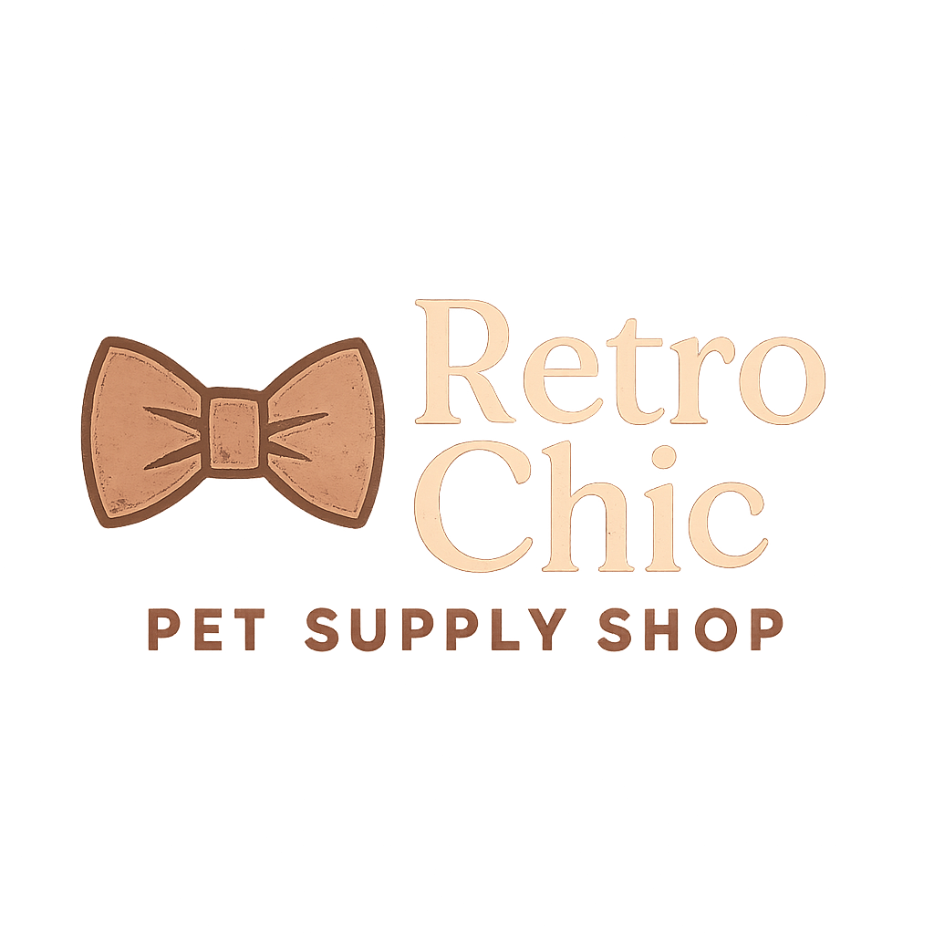 Retro Chic Pet Supply Shop Logo