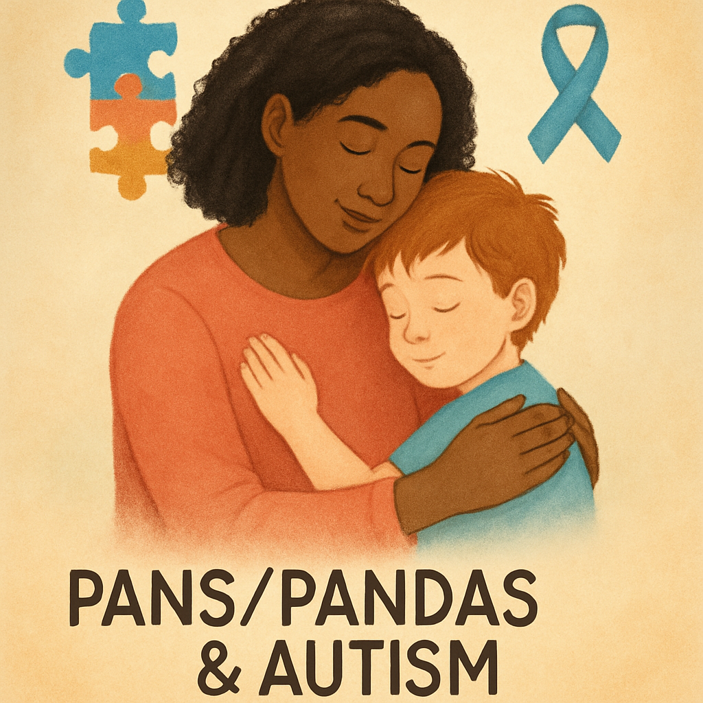 Podcast episode cover: Advocacy and Hope for PANS/PANDAS & Autistic Families